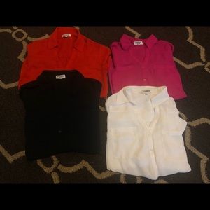 SET OF 4 button down blouses !